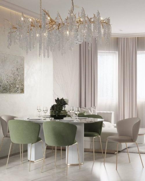 Светлый интерьер просторной кухни - гостиной! 03