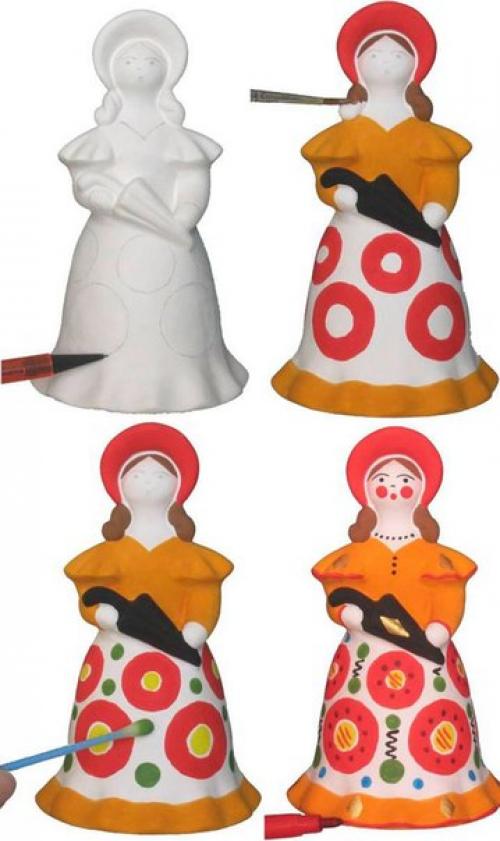 Дымковская игрушка своими руками. 07