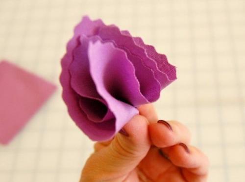 Мы делаем сами: помпоны из ткани. 04