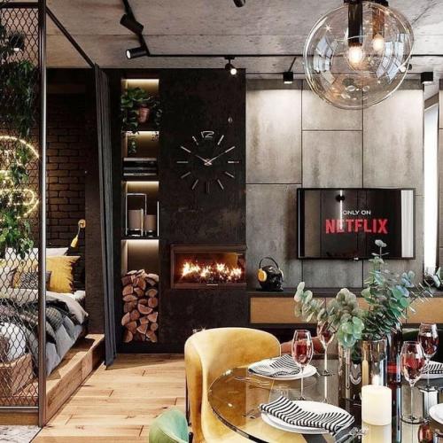 Харизматичный мужской лофт в однушке. 05