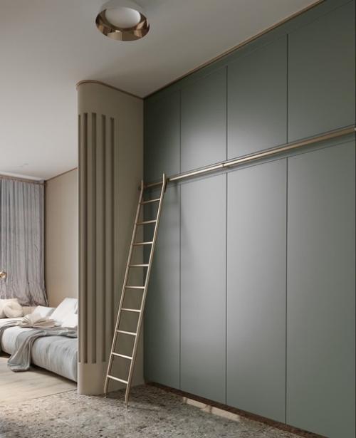 Эффектный интерьер кухни - гостиной с необычными деталями. 09