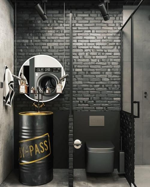 Своеобразная стильная квартира в стиле лофт для смелых молодых людей. 08