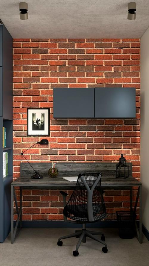 Креативный проект квартиры - студии 25 м 2 для молодого мужчины. 05