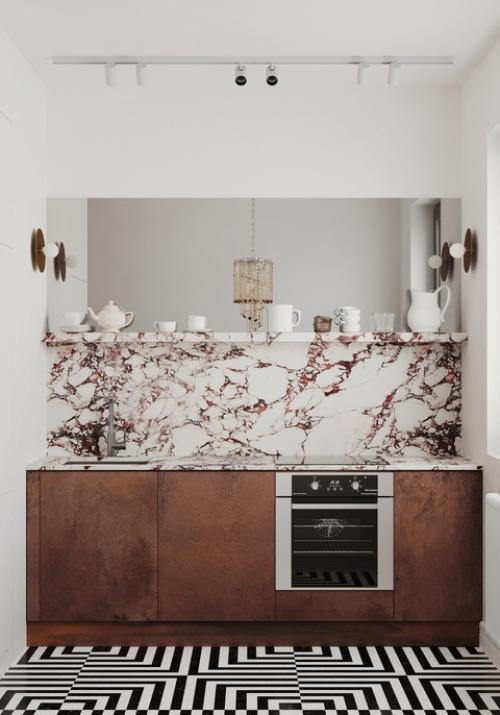 Атмосферный проект 1-комнатной квартиры 45 кв. 09