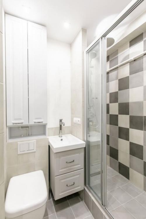 Светлый, воздушный интерьер однокомнатной квартиры площадью 29 кв. 07