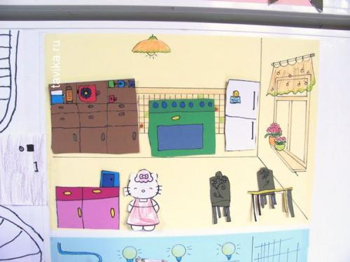 Кукольный домик на холодильнике. 06