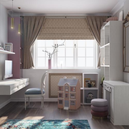 Дизайн проект квартиры в современном классическом стиле с ноткой винтажности (ЖК Коммунарка. 03