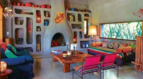 Мексиканский стиль легкость в сочетании различных оттенков характеризует.