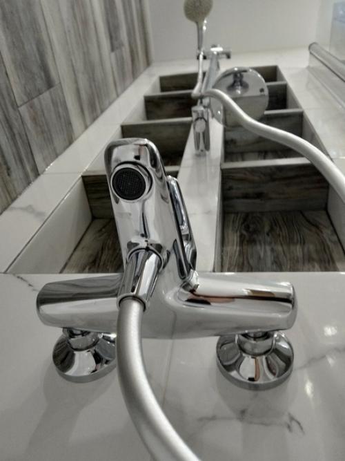 Наша ванная, маленькая, но местили всё по максимуму. 06