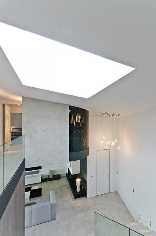 Бетонный интерьер дома в Чехии! 09