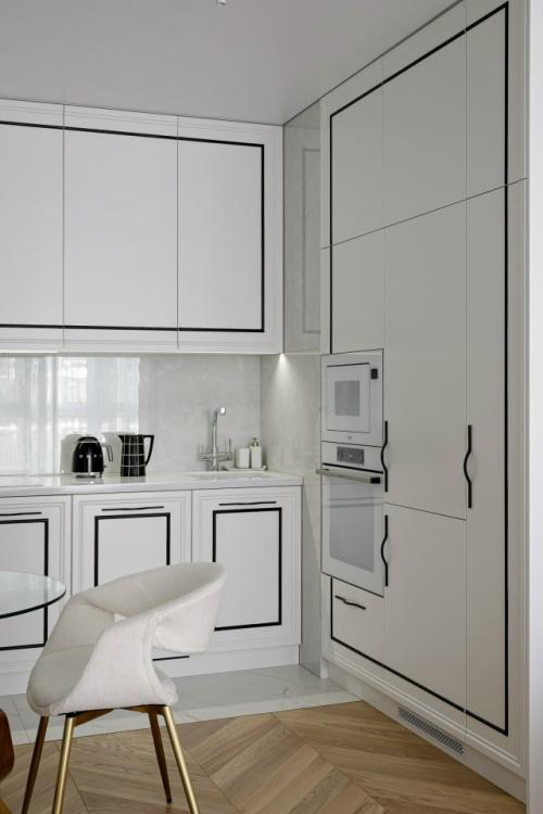 Светлый интерьер квартиры - студии 30 м 2 в ЖК самолет в Краснодаре. 07