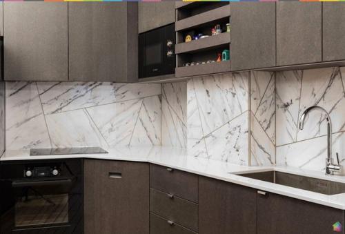 Парижская квартира с геометрическим оформлением пространства. 04