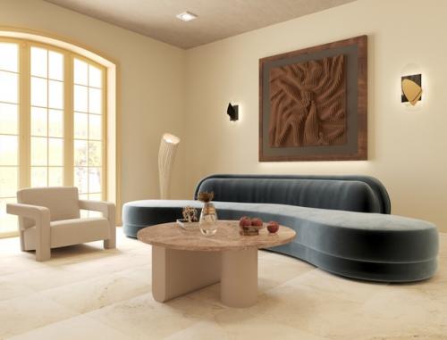 Керамогранит в интерьере квартиры. 05