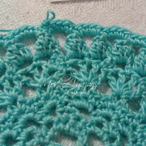 Описание вязания салфетки Splendid. 05