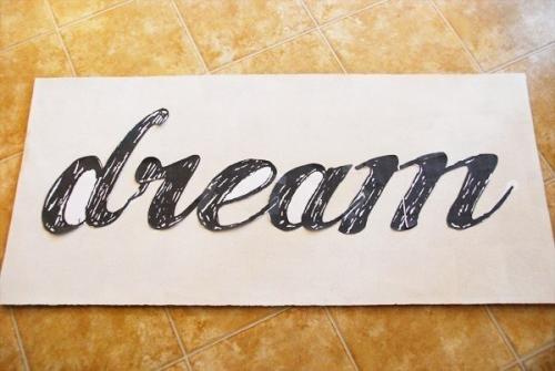 Разноцветное панно из ниток. 03