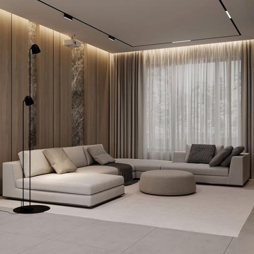 Проект двухэтажного загородного дома, п. новая грань, г. Барнаул, 160 м 2, стиль - минимализм. 03