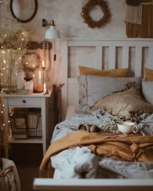 Осеннее оформление и осенние цвета интерьера. 07