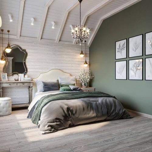 Спальня с Многослойным освещением.