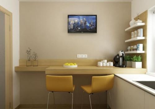 Отличный интерьер кухни 6 кв. 04