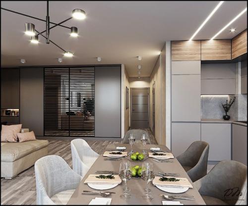 Кухня - студия 40 м 2. 03