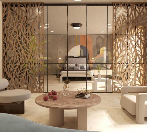 Керамогранит в интерьере квартиры. 01