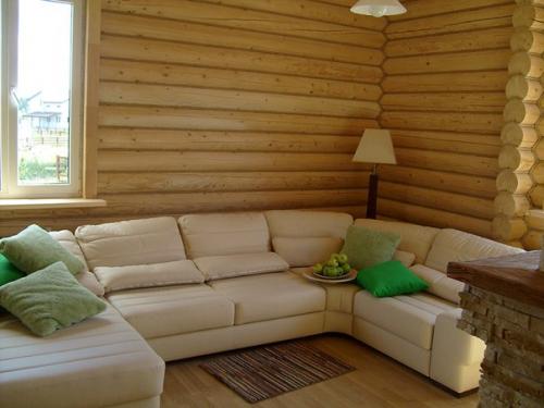 Минимализм в интерьере деревянного дома. 04