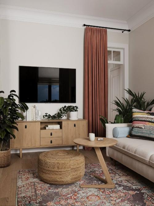 Проект квартиры.  Сначала заказчица мечтала о белой кухне - классической, лёгкой и универсальной. 05