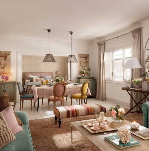 Альбом номер 1. красочный интерьер квартиры в Мадриде. 01