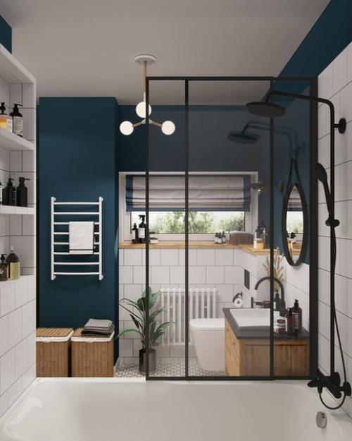 Ванная комната в скандинавском стиле. 01