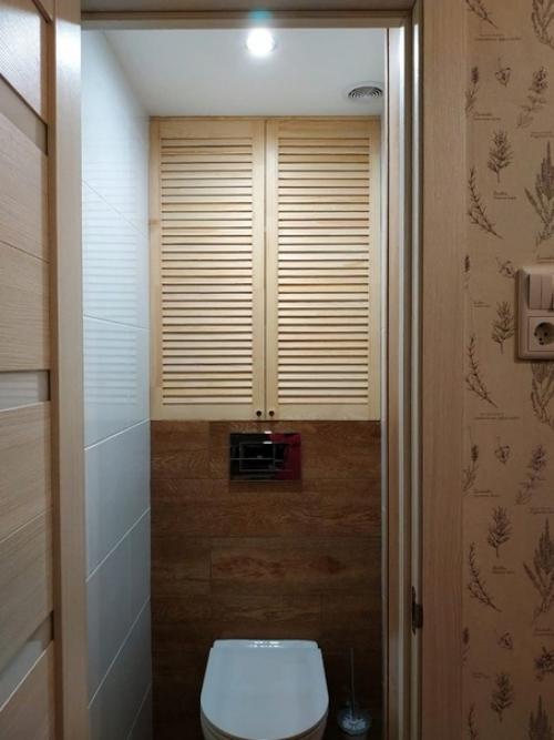 Рeмонт в caнyзле pyками мужa. 03