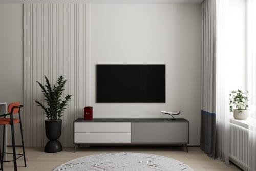 Проект однокомнатной квартиры 42 м 2 в ЖК рафинад в Химках, мо. 01