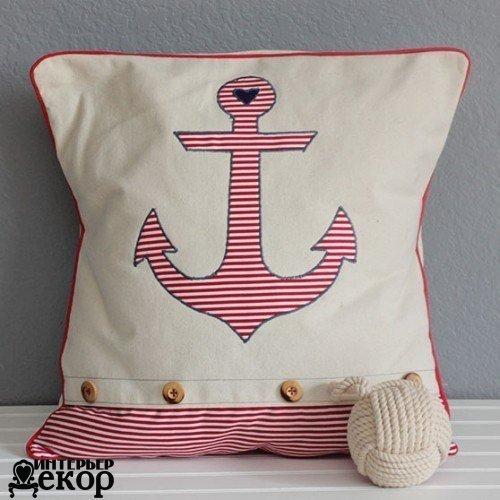 Наволочка на подушку в морском стиле? 

