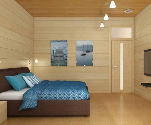 Минимализм в интерьере деревянного дома. 05