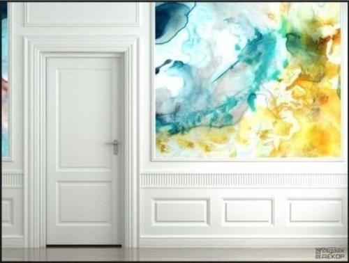 Стены в технике тай - дай - оригинальная и стильная идея?