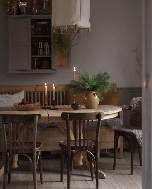 Осеннее оформление и осенние цвета интерьера. 03