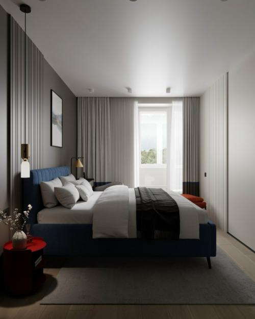 Проект однокомнатной квартиры 42 м 2 в ЖК рафинад в Химках, мо. 07