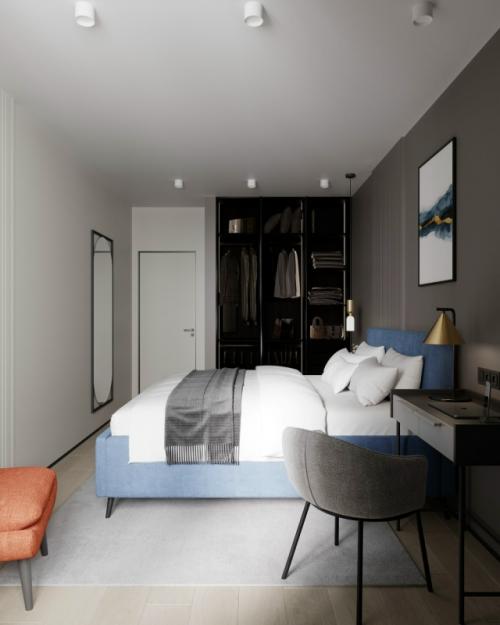 Проект однокомнатной квартиры 42 м 2 в ЖК рафинад в Химках, мо. 08