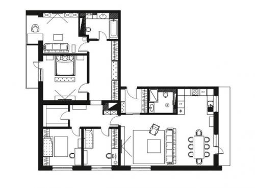 Роскошный интерьер с минимальными затратами: квартира в Петербурге. 09