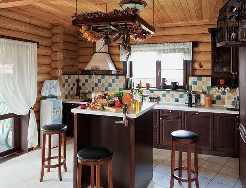 Дом из оцилиндрованного бревна в подмосковном коттеджном поселке. 05