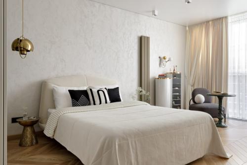 Светлый интерьер квартиры - студии 30 м 2 в ЖК самолет в Краснодаре. 03