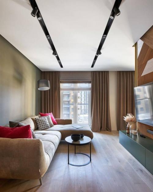 Интерьер 1-комнатной квартиры с элементами эклектики. 02