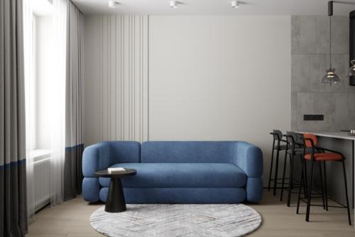 Проект однокомнатной квартиры 42 м 2 в ЖК рафинад в Химках, мо.