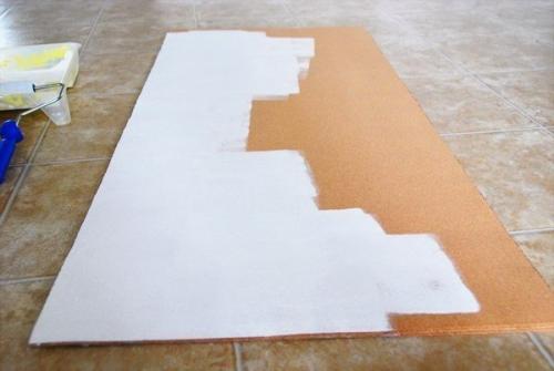 Разноцветное панно из ниток. 02