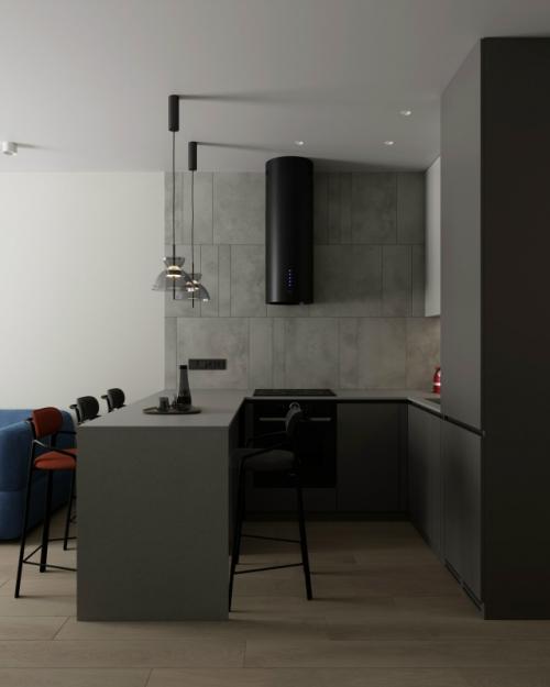 Проект однокомнатной квартиры 42 м 2 в ЖК рафинад в Химках, мо. 04