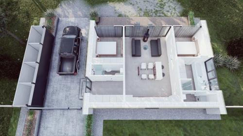 Разработал эскиз дома 85 м. кв. 06