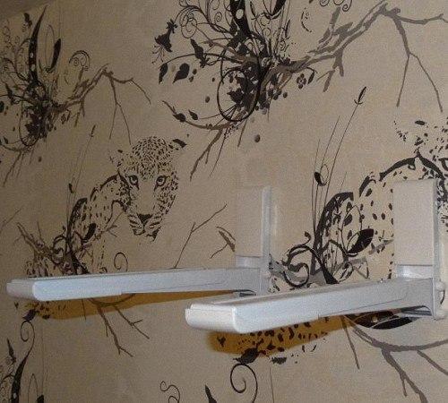 Полка для микроволновки на стену. Крепление для микроволновки.