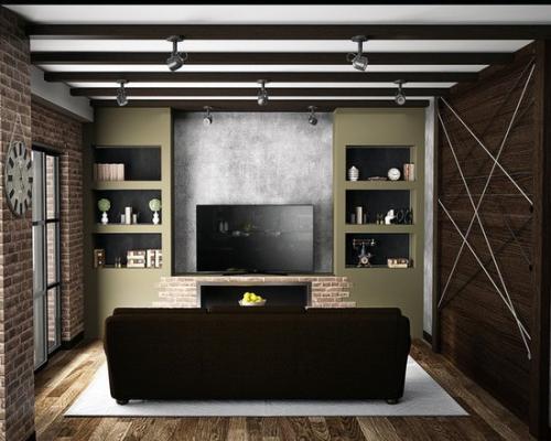 Квартира в стиле лофт. 02