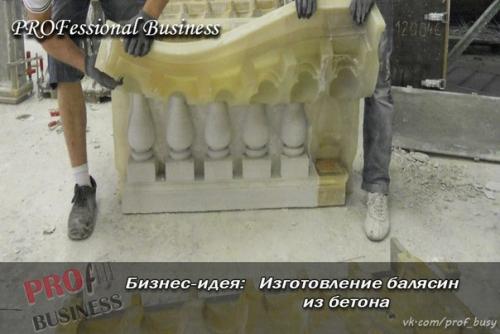 Бизнес-план: изготовление балясин из бетона. 03