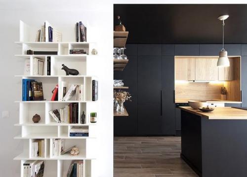 Интересное решение интерьера квартиры - студии. 07