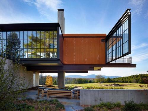 Часть 1. резиденция в беркшире (Berkshire Residence) в США от Olson Kundig Architects. 06